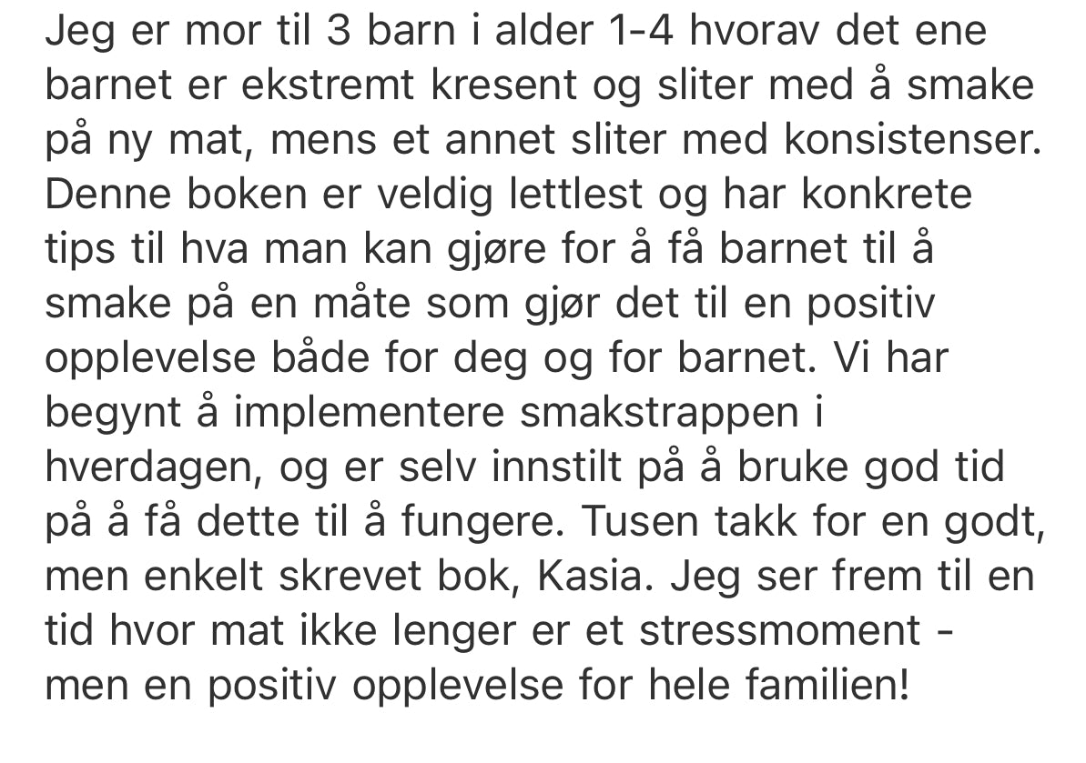E-bok Smakstrappen - Slik hjelper du barnet ditt å spise mer variert